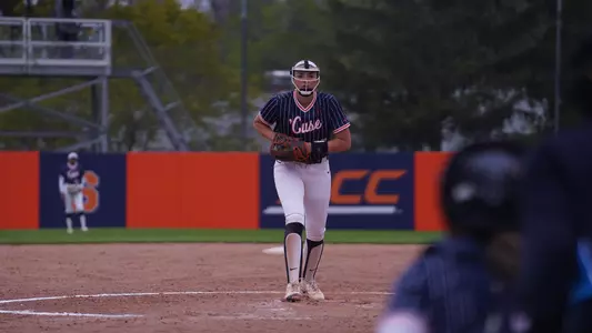 Madison Knight pitches against Virginia