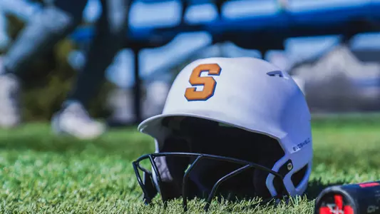 Softball helmet and bat