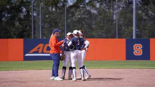 Softball Infield Huddle