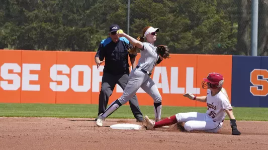 Breen Throws the Ball to first against Boston College