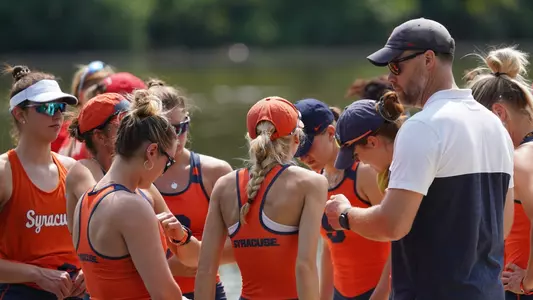 Head coach Luke McGee at NCAAs