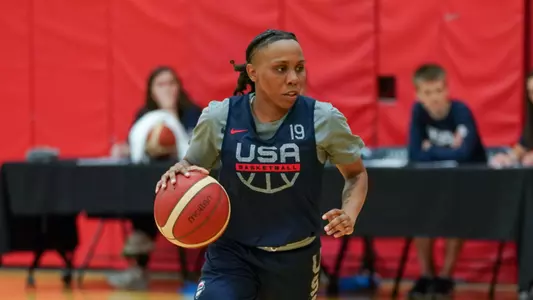 Dyaisha Fair at USA Basketball Camp