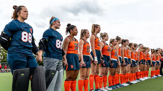 Syracuse field hockey lined up before 2023 season opener against Sacred Heart