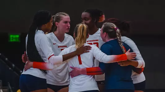 2023 Volleyball Huddle from UAlbany Invitational