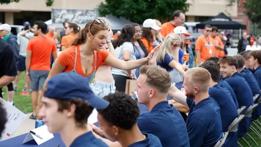 Men's soccer autograph session the SU Quad on Sept. 9