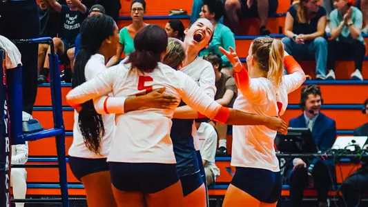 2023 Volleyball vs. Morgan State Team Celebration After Point Scored