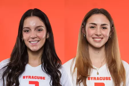 2024 Volleyball Incomers Skylar George and Fiona Rigby