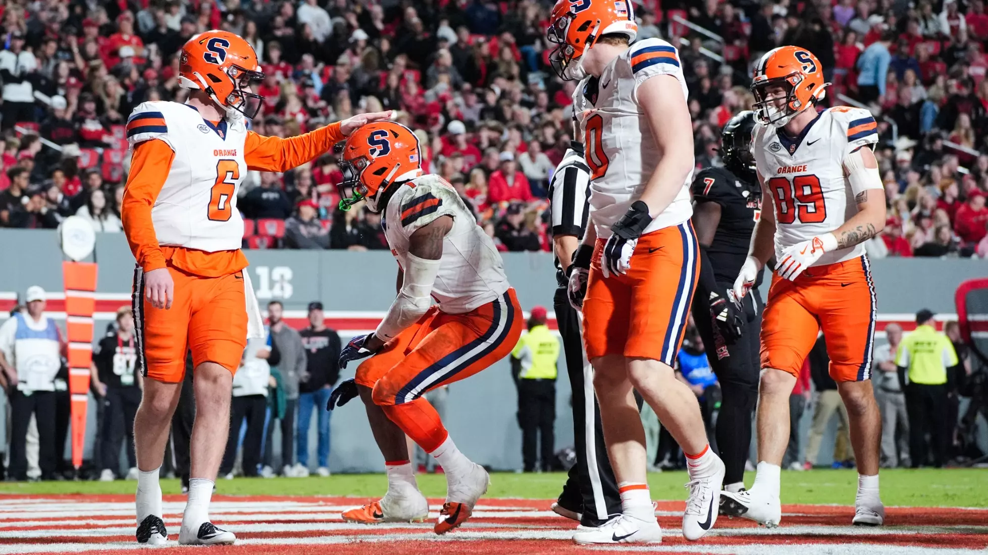 Kyle McCord and LeQuint Allen