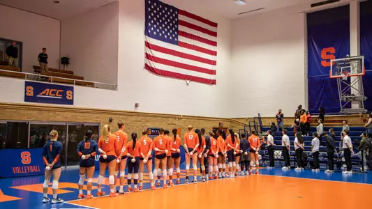 Volleyball anthem vs. Boston College