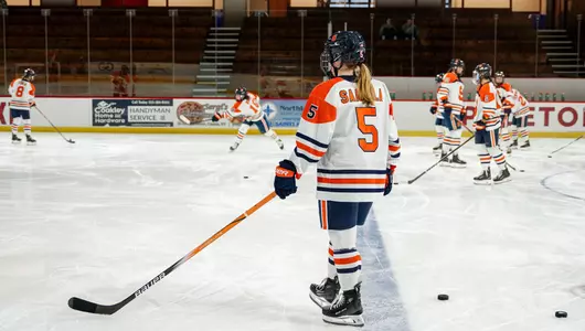 Bryn Saarela on the ice