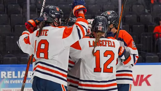 Orange celebrate a goal