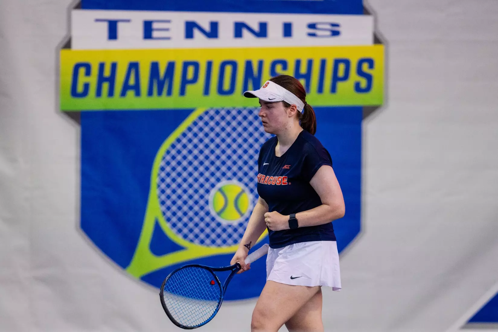 Viktoriya Kanapatskaya vs. Notre Dame (ACC Tournament). Credit Jaylynn Nash and Scott Kinser.