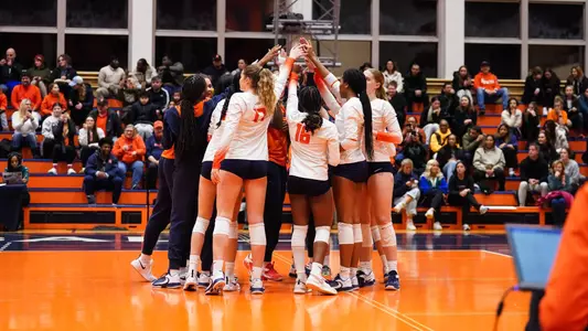 2024 Volleyball Team Huddle
