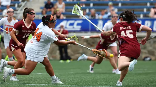 Emma Ward takes on Boston College.