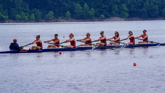 Second varsity eight at 2024 NCAA practice