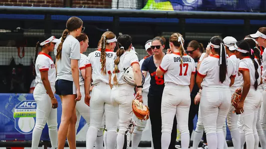 Softball Group Huddle