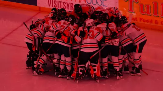 Team huddle (at OnCenter War Memorial)