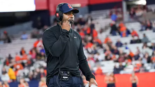 Syracuse head coach Fran Brown