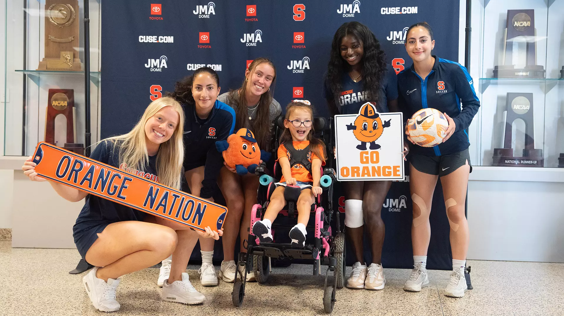 It's impossible to have an important Syracuse event without having Otto on hand!