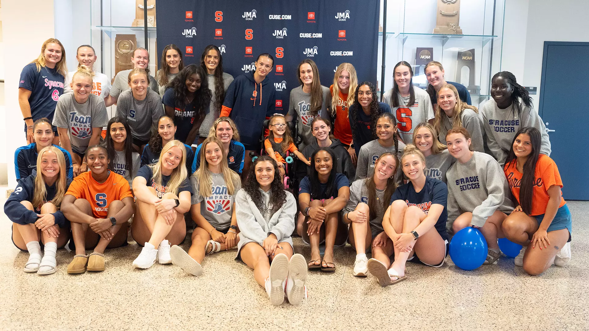 The Syracuse women's soccer team was on hand to welcome Lilianna Cavallo to the program.
