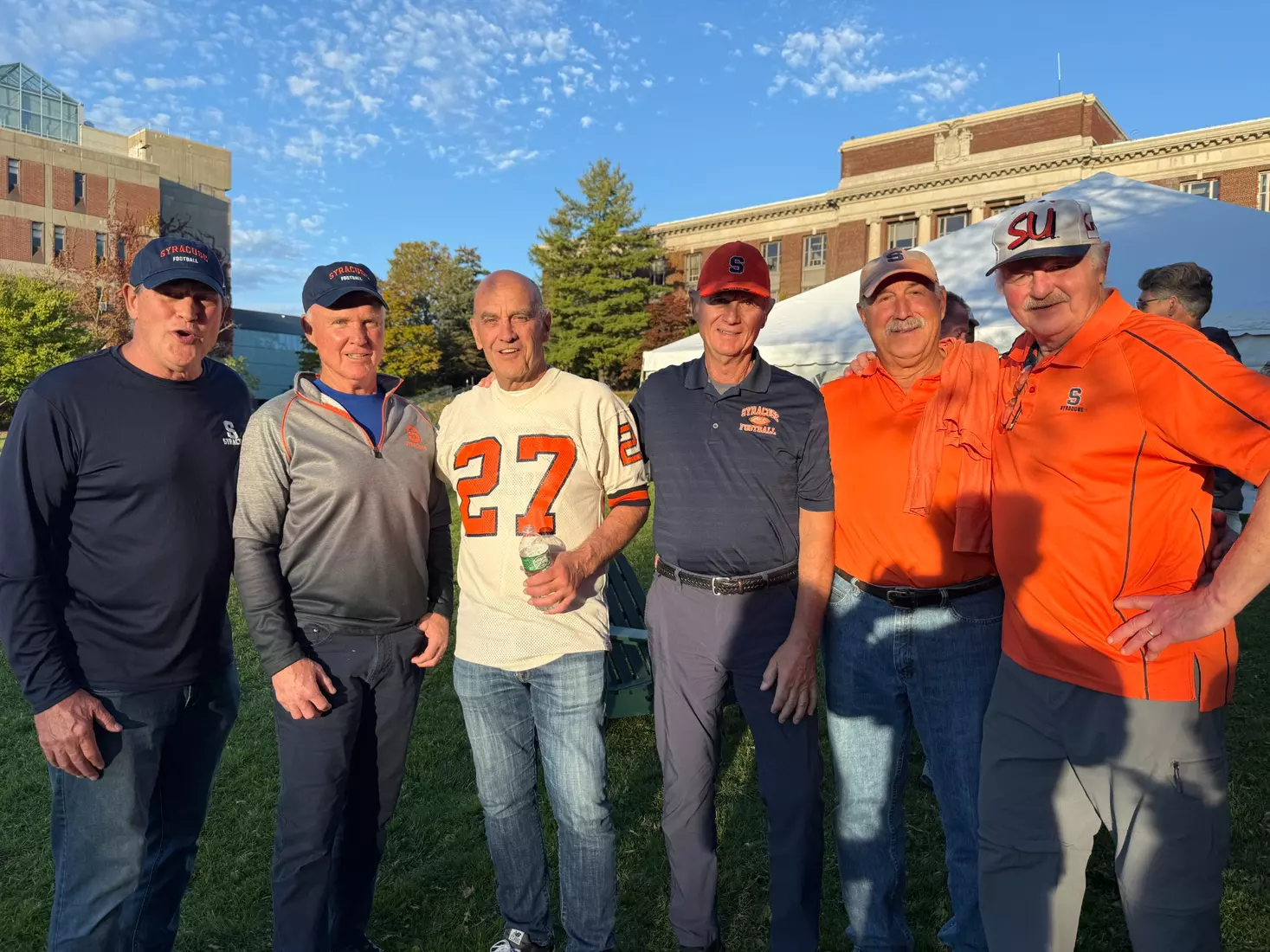 Football Alums on the ESF Quad