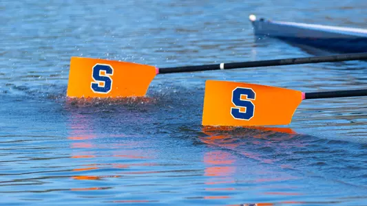 Syracuse women's rowing oars