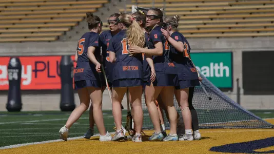 The Orange celebrate a goal at California.
