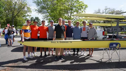 Paul Dierkes with the Paul A. Dierkes '79 and the Syracuse Varsity Eight