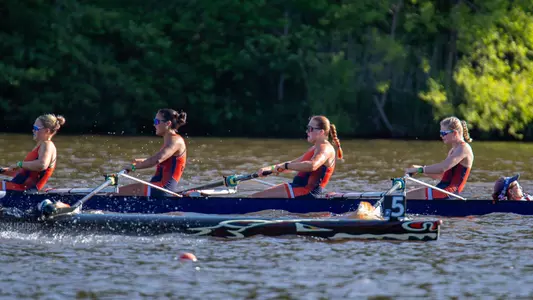 The varsity four finished eighth at the 2025 NCAA Championship.