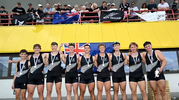New Zealand's Men's Eight Wins Silver at U23 World Championships