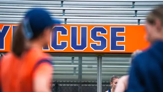 Syracuse field hockey dugout