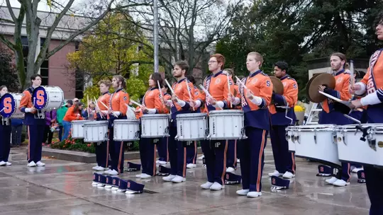 Drumline performance at 'Cuse on the Quad