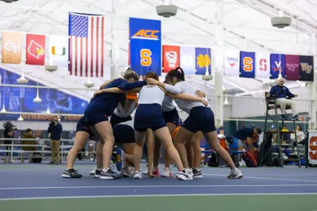 Photos from Syracuse's match against No. 10 Duke on Feb. 23 at Drumlins Country Club.