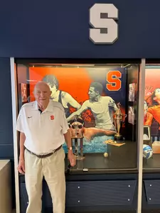 Hal McGrath Jr '53 in Lally Hall of Fame