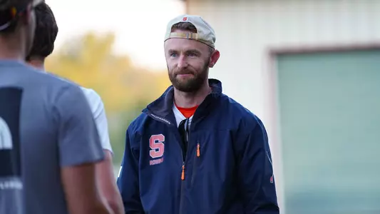 Connor Walters, men's rowing associate head coach at the first day of practice 2025-26