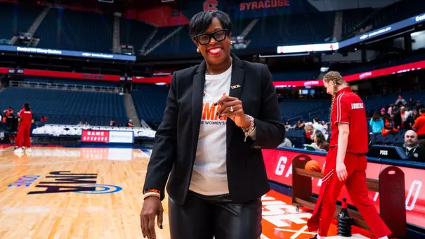 Natasha Adair during pregame vs. Louisville