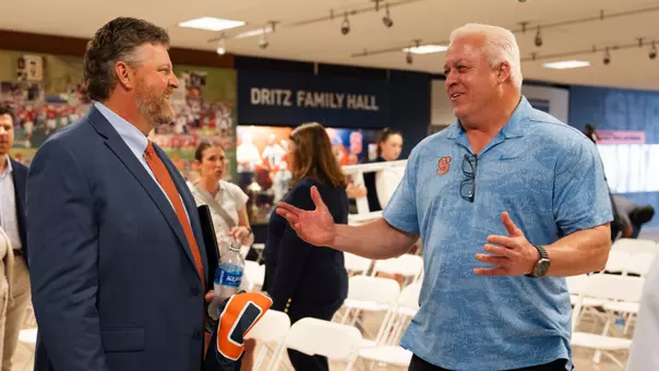 Regy Thorpe and Gary Gait at Thorpe Intro Presser