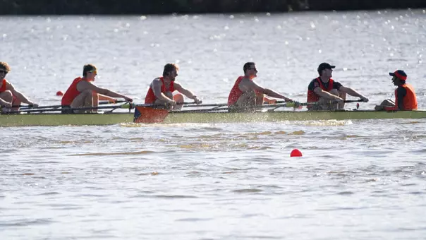 Men's Rowing racing at PRinceton