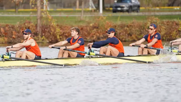 Syracuse Oarsmen racing at Cornell