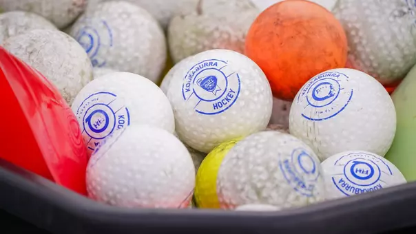 Bucket of Field Hockey Balls
