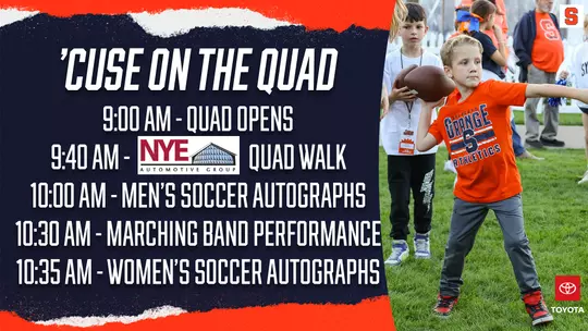 Syracuse Football vs. UNH 'Cuse on the Quad timeline