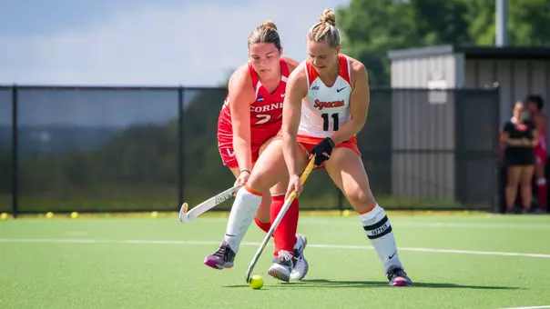 Grace Anne McCooey backs down a defender at Cornell