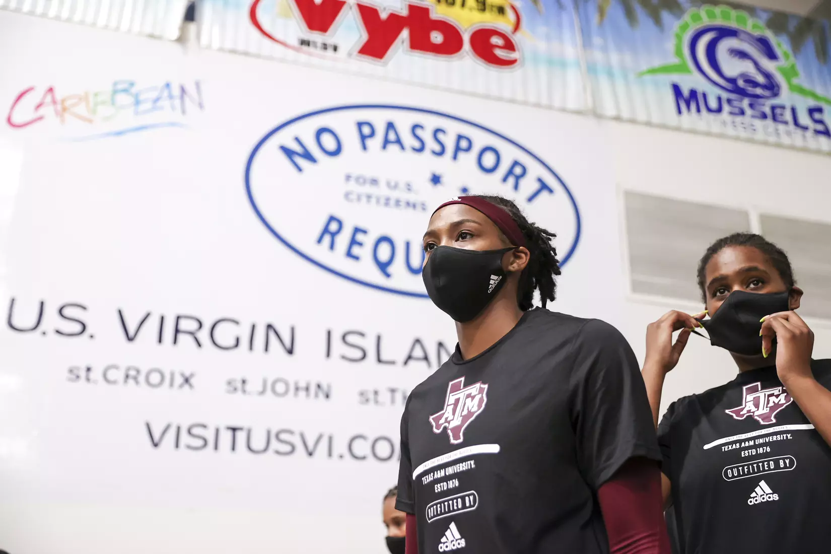 St. Thomas, U.S.V.I - November 26, 2021 - during the game between the South Dakota Coyotes and the Texas A&M Aggies in St. Thomas, U.S.V.I. Photo By Kate Luffman