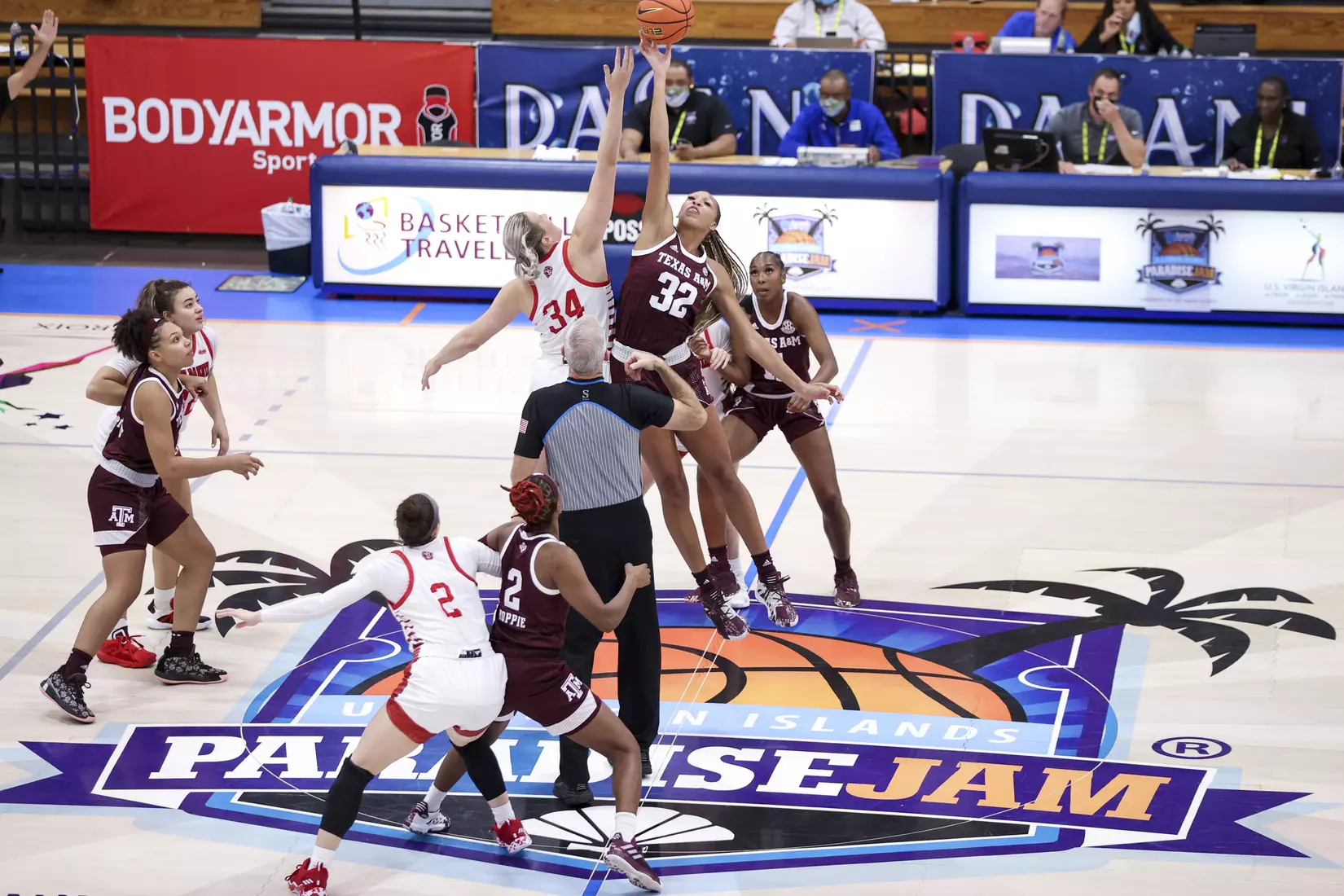 St. Thomas, U.S.V.I - November 26, 2021 - during the game between the South Dakota Coyotes and the Texas A&M Aggies in St. Thomas, U.S.V.I. Photo By Kate Luffman
