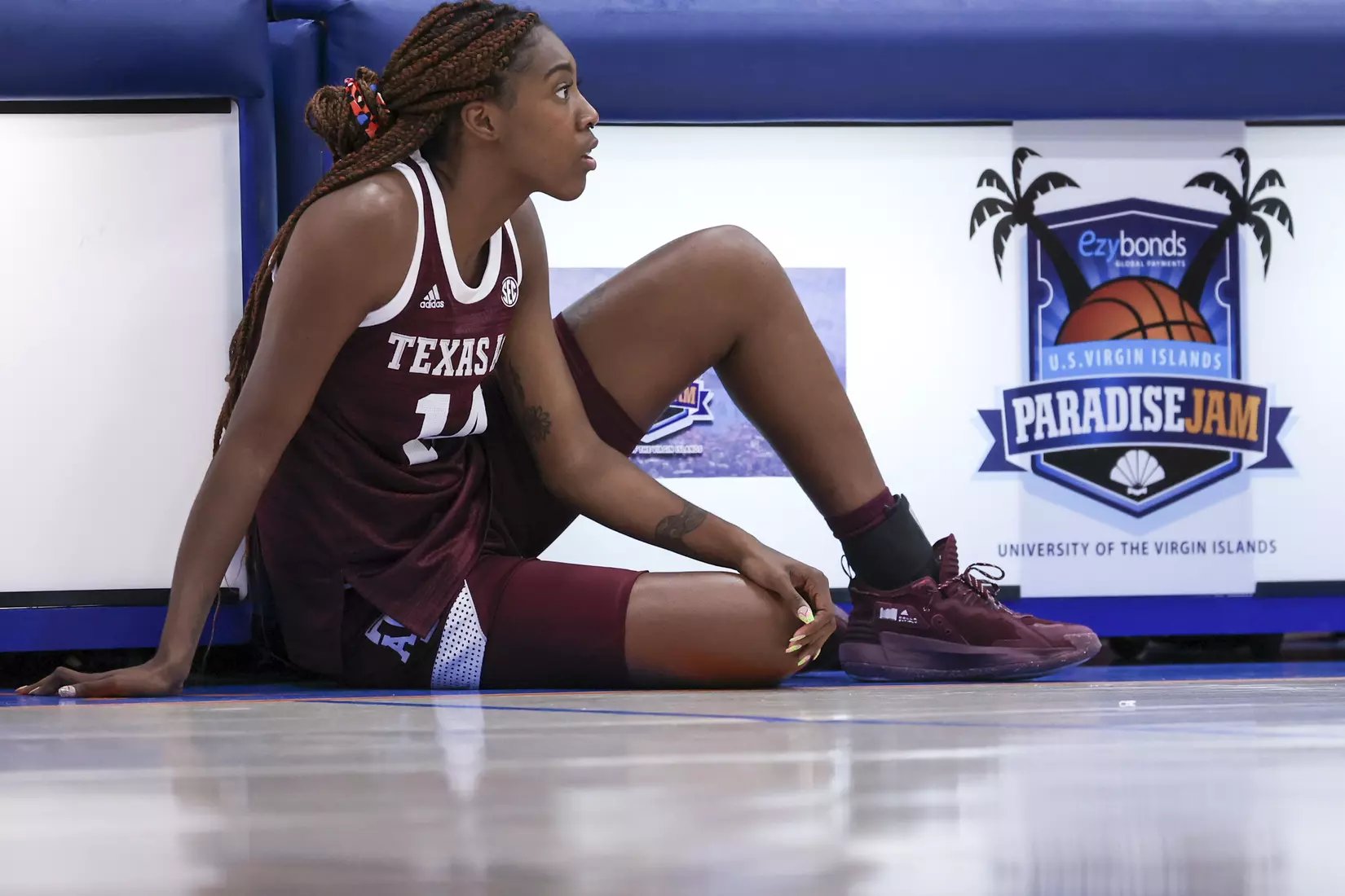 St. Thomas, U.S.V.I - November 26, 2021 - during the game between the South Dakota Coyotes and the Texas A&M Aggies in St. Thomas, U.S.V.I. Photo By Kate Luffman