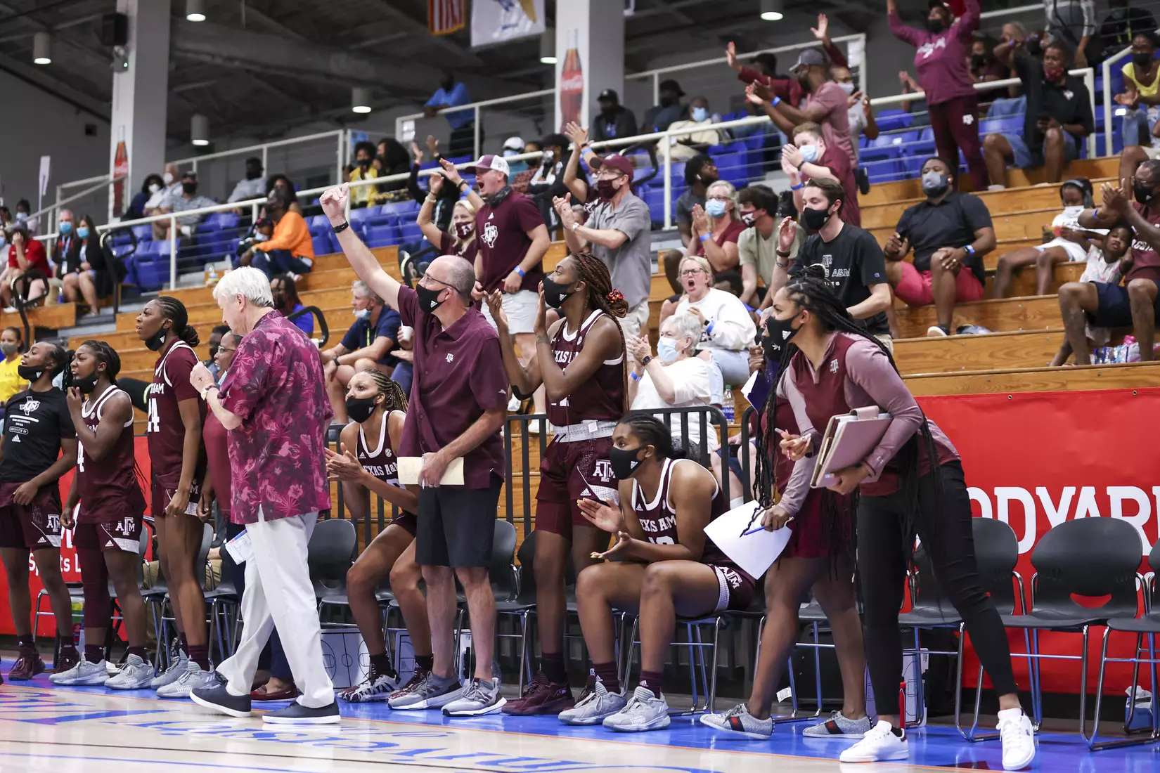 St. Thomas, U.S.V.I - November 26, 2021 - during the game between the South Dakota Coyotes and the Texas A&M Aggies in St. Thomas, U.S.V.I. Photo By Kate Luffman