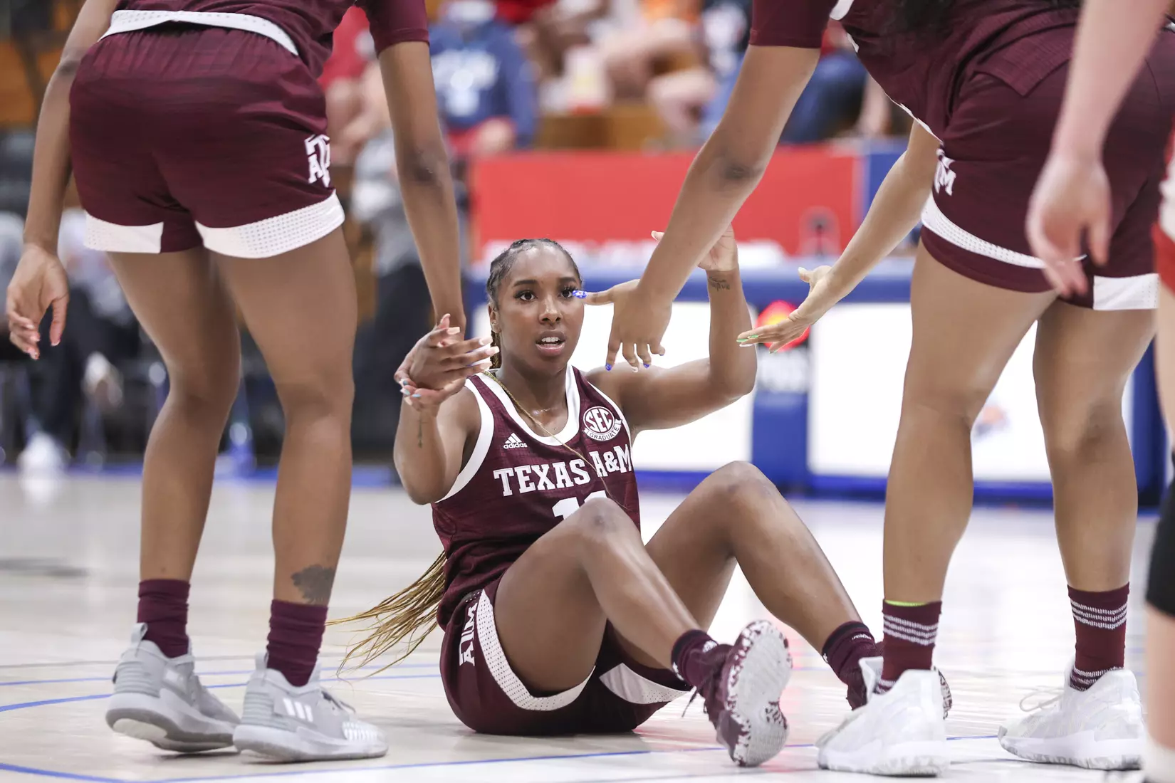St. Thomas, U.S.V.I - November 26, 2021 - during the game between the South Dakota Coyotes and the Texas A&M Aggies in St. Thomas, U.S.V.I. Photo By Kate Luffman
