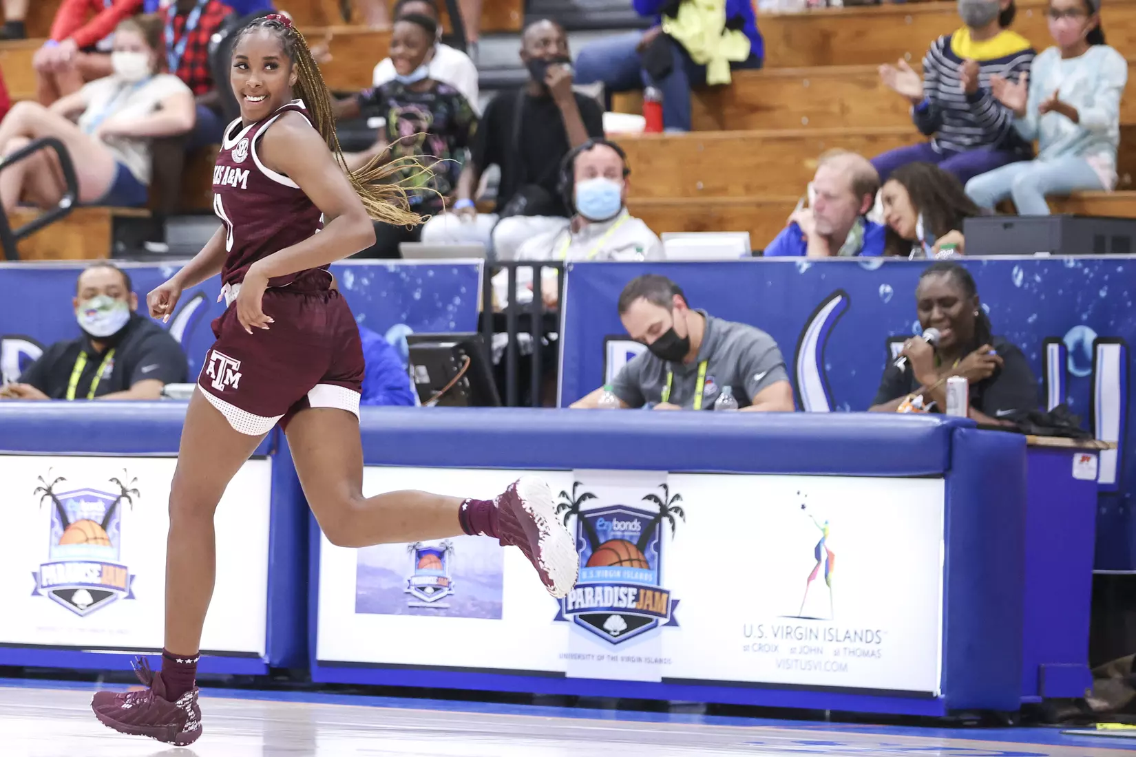 St. Thomas, U.S.V.I - November 26, 2021 - during the game between the South Dakota Coyotes and the Texas A&M Aggies in St. Thomas, U.S.V.I. Photo By Kate Luffman