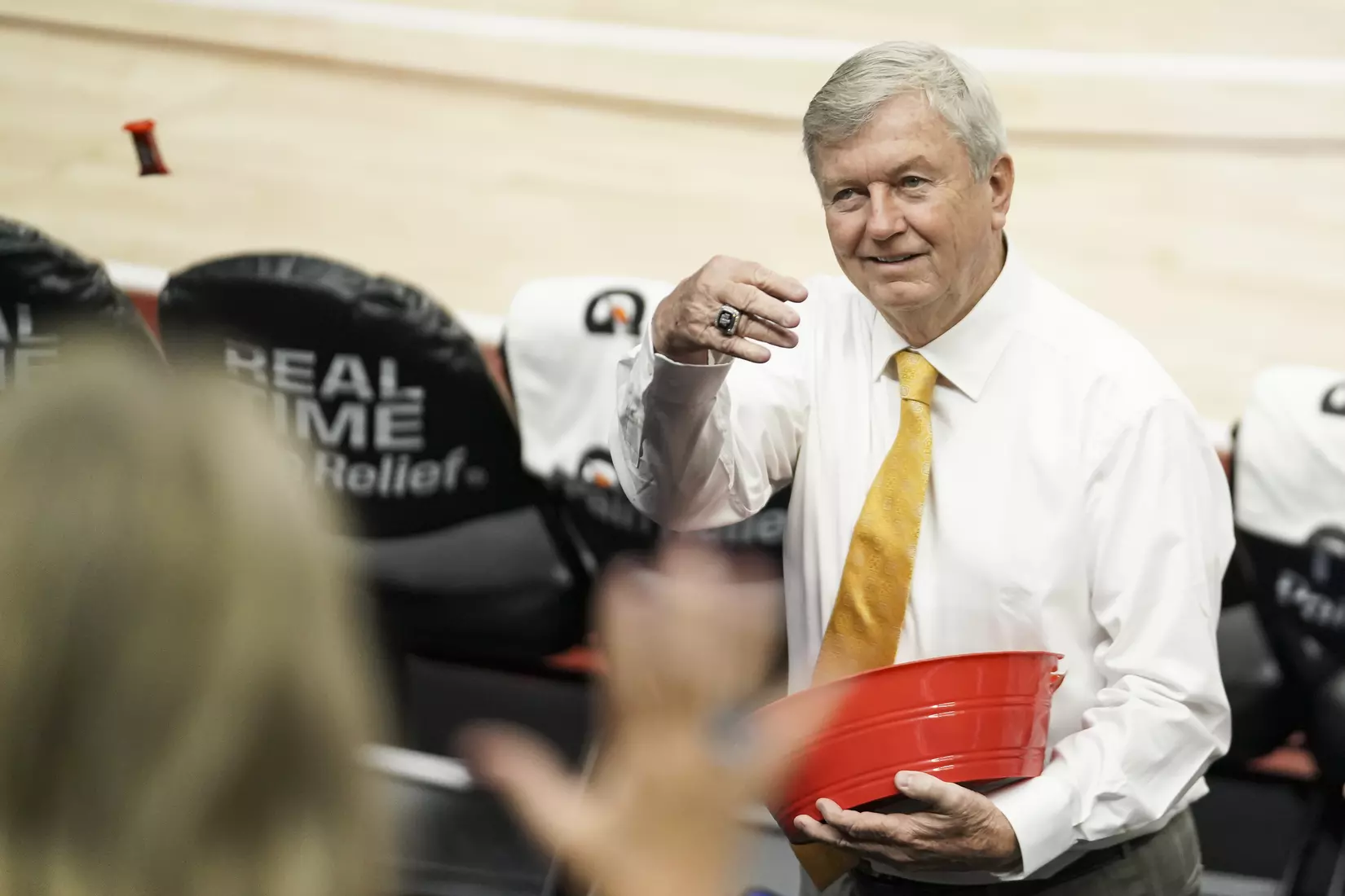 COLLEGE STATION, TX - NOVEMBER 10, 2019 - Gary Blair Head Coach of the Texas A&M Aggies during the game between the Texas A&M Aggies and the Duke Blue Devils in College Station, TX. Photo By Spencer Gnauck/Texas A&M Athletics