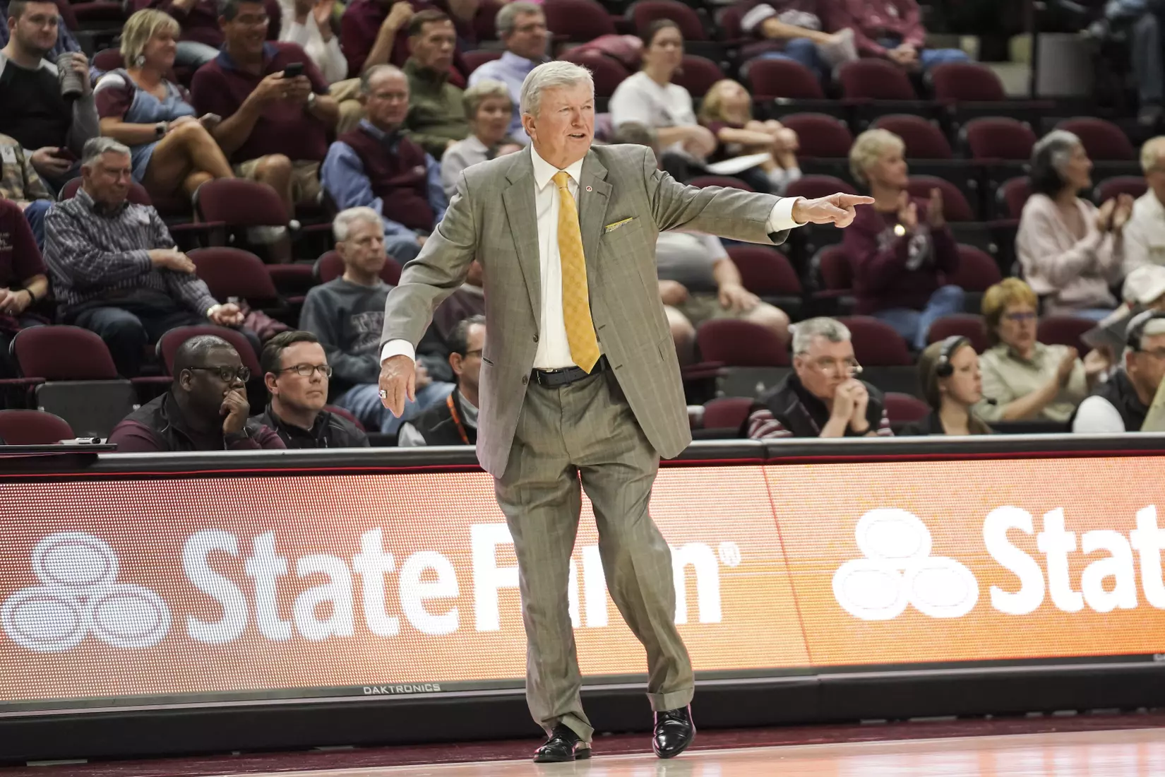 COLLEGE STATION, TX - NOVEMBER 10, 2019 - Gary Blair Head Coach of the Texas A&M Aggies during the game between the Texas A&M Aggies and the Duke Blue Devils in College Station, TX. Photo By Spencer Gnauck/Texas A&M Athletics